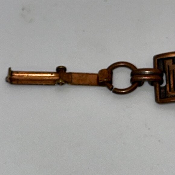 Vintage Copper Thunderbird Panel Link Bracelet With Replacement Clasp Tribal - Picture 6 of 15